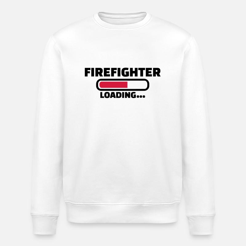 Firefighter - Stanley/Stella ROLLER Unisex Organic Sweatshirt - white