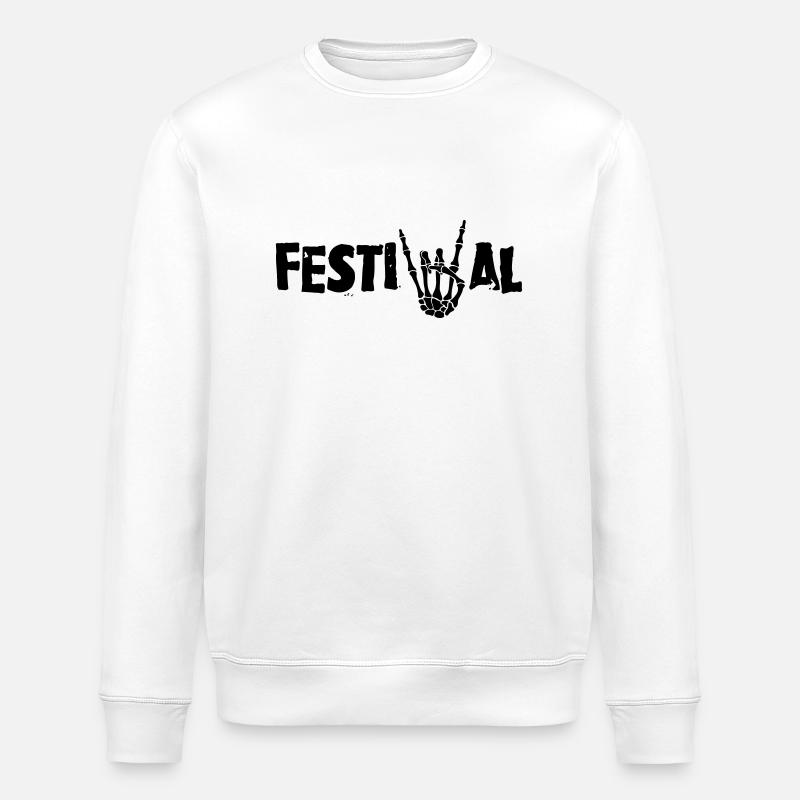festival - Sweat bio ROLLER Stanley/Stella Unisexe - blanc