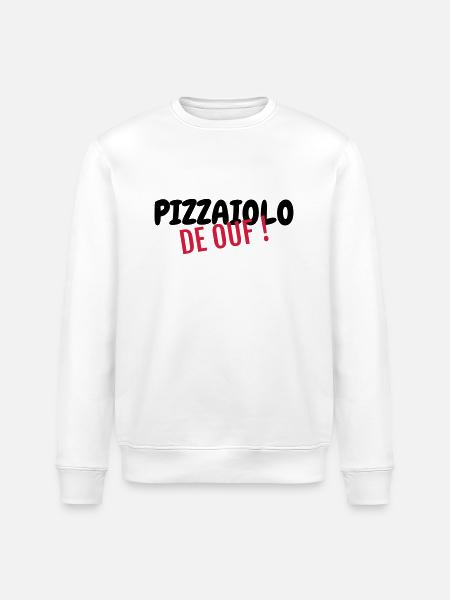Pizza / Pizzaiolo / Pizza Chef / Pizzachef - Stanley/Stella ROLLER Unisex Organic Sweatshirt - white