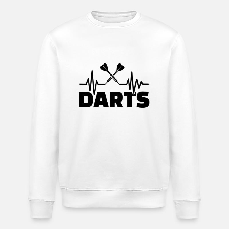 Darts - Stanley/Stella ROLLER Unisex Organic Sweatshirt - white