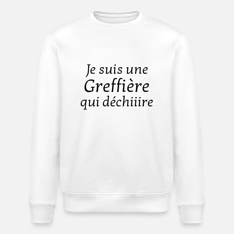 greffier / greffe / tribunal / justice / juge - Sweat bio ROLLER Stanley/Stella Unisexe - blanc