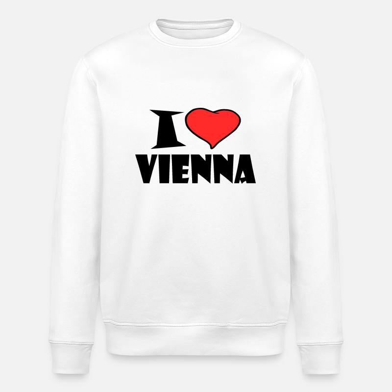 J'aime Vienne - Sweat bio ROLLER Stanley/Stella Unisexe - blanc