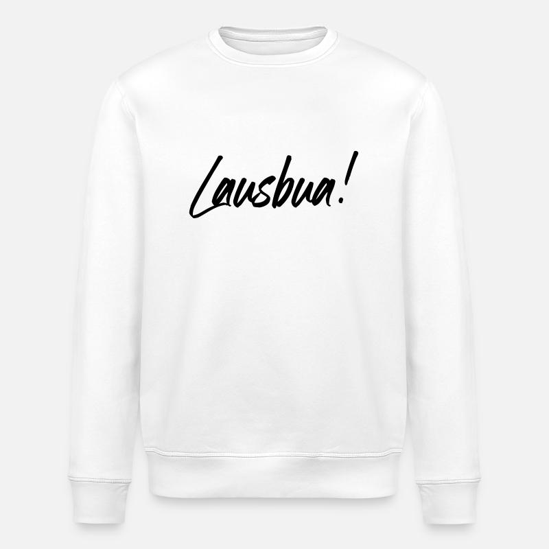 Lausbua - Stanley/Stella Unisex Bio-Sweatshirt ROLLER - Weiß