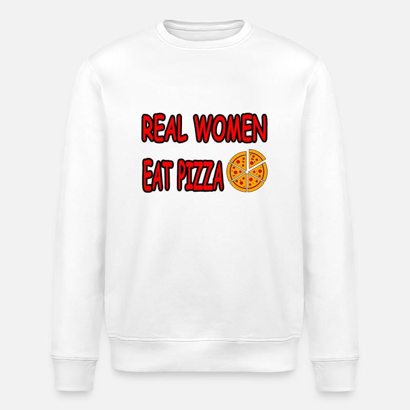 Pizza - Sweat bio ROLLER Stanley/Stella Unisexe - blanc