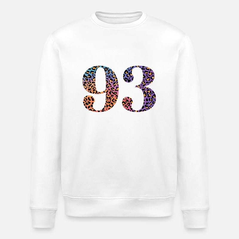 93e anniversaire léopard - Sweat bio ROLLER Stanley/Stella Unisexe - blanc