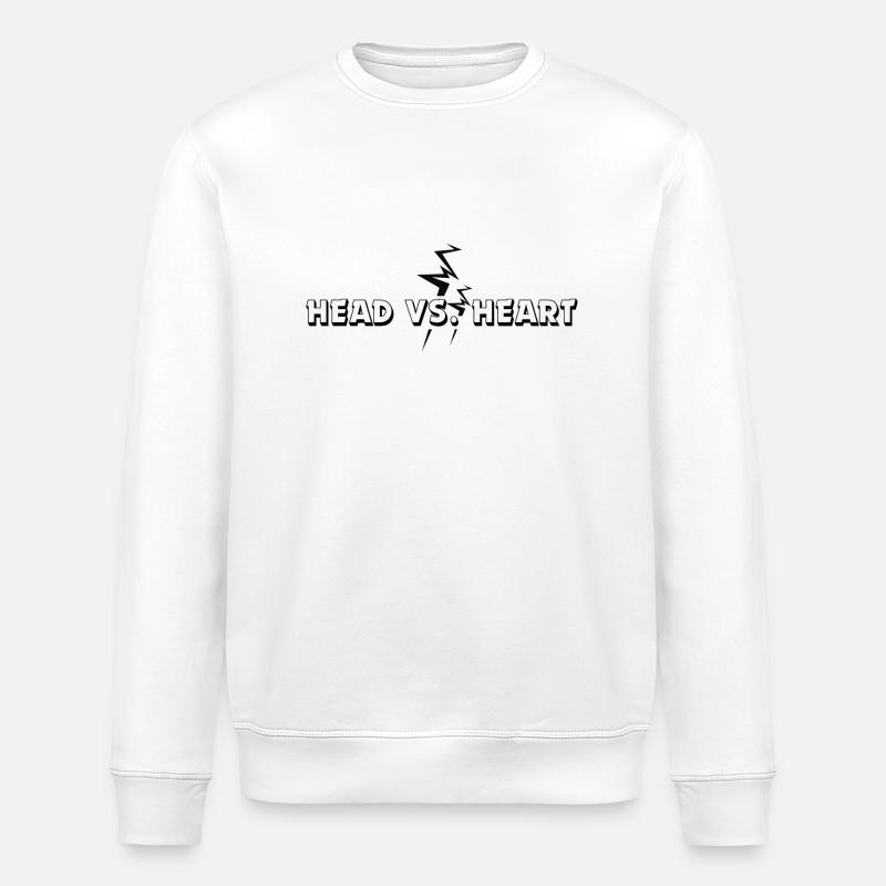 Head vs. Heart - Stanley/Stella Unisex Bio-Sweatshirt ROLLER - Weiß