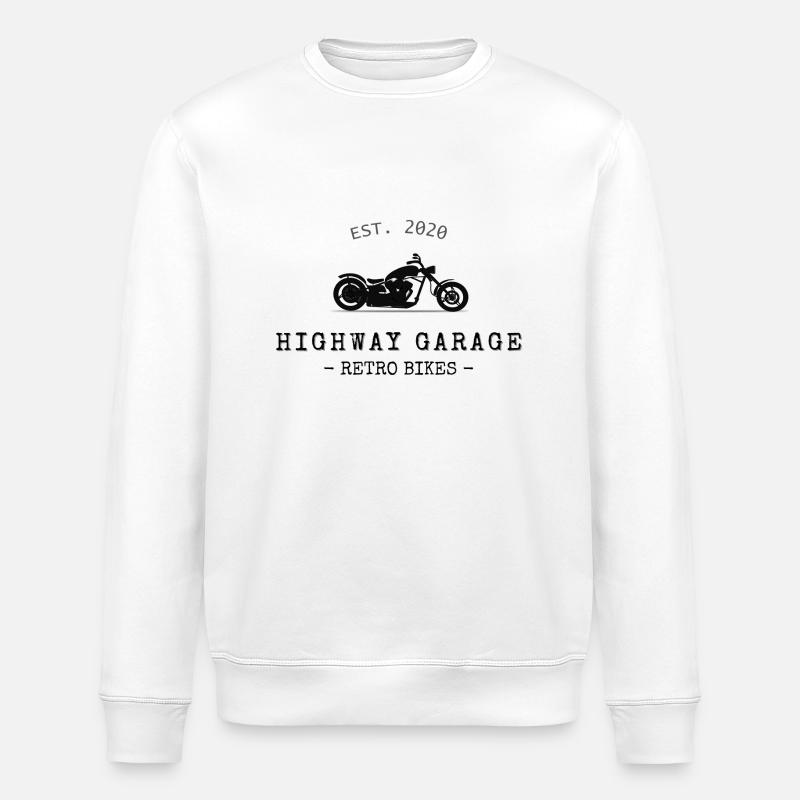 Retro Bikes - Stanley/Stella Unisex Bio-Sweatshirt ROLLER - Weiß