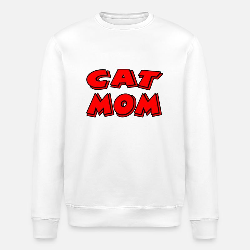 Feline - Stanley/Stella ROLLER Unisex Organic Sweatshirt - white