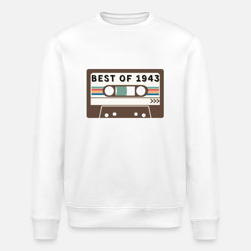 Das Beste von 1943 - Stanley/Stella Unisex Bio-Sweatshirt ROLLER - Weiß