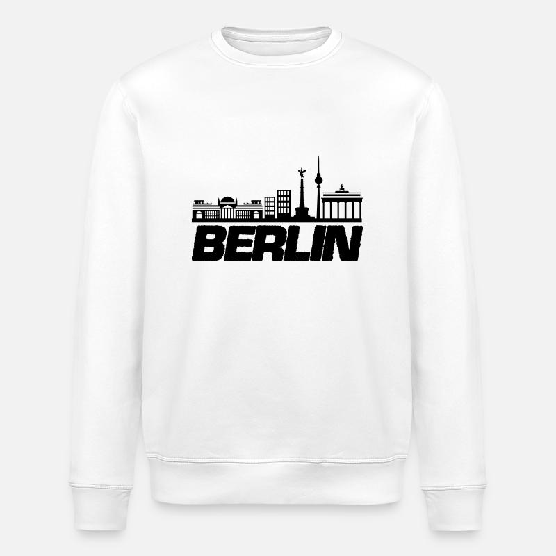 Horizon de Berlin 1 - Sweat bio ROLLER Stanley/Stella Unisexe - blanc
