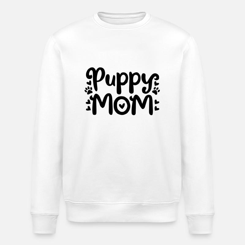 chiot chien - Sweat bio ROLLER Stanley/Stella Unisexe - blanc