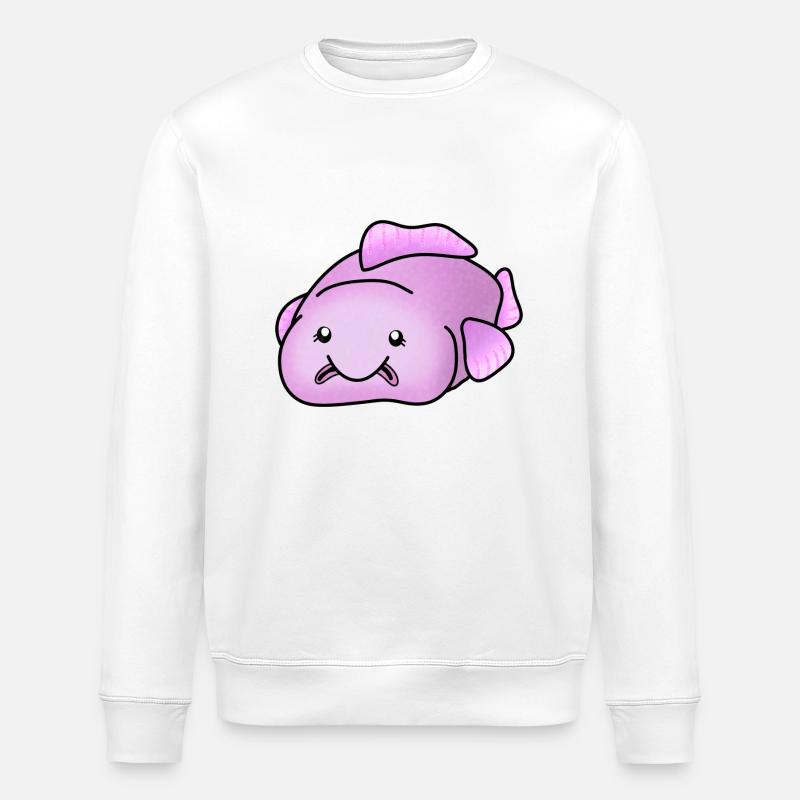 Blobfish, mignon poisson moche - Sweat bio ROLLER Stanley/Stella Unisexe - blanc
