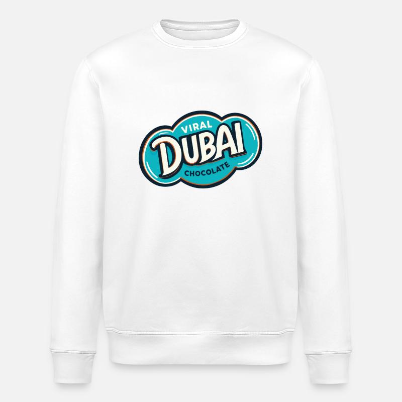Chocolat viral de Dubaï - Sweat bio ROLLER Stanley/Stella Unisexe - blanc