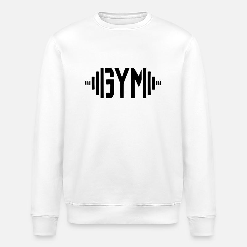 gym - Stanley/Stella ROLLER Unisex Organic Sweatshirt - white