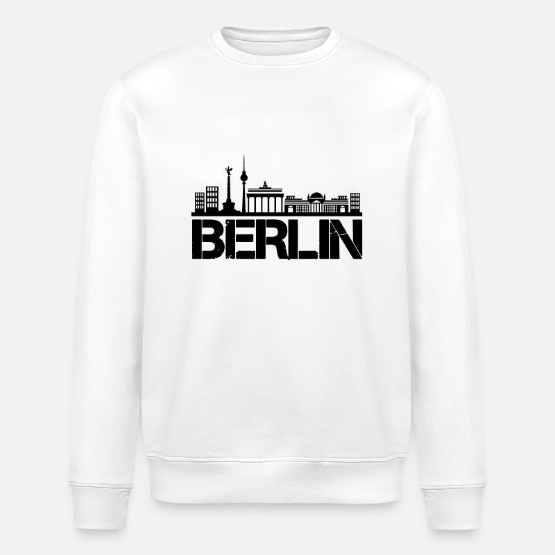 Horizon de Berlin - Sweat bio ROLLER Stanley/Stella Unisexe - blanc