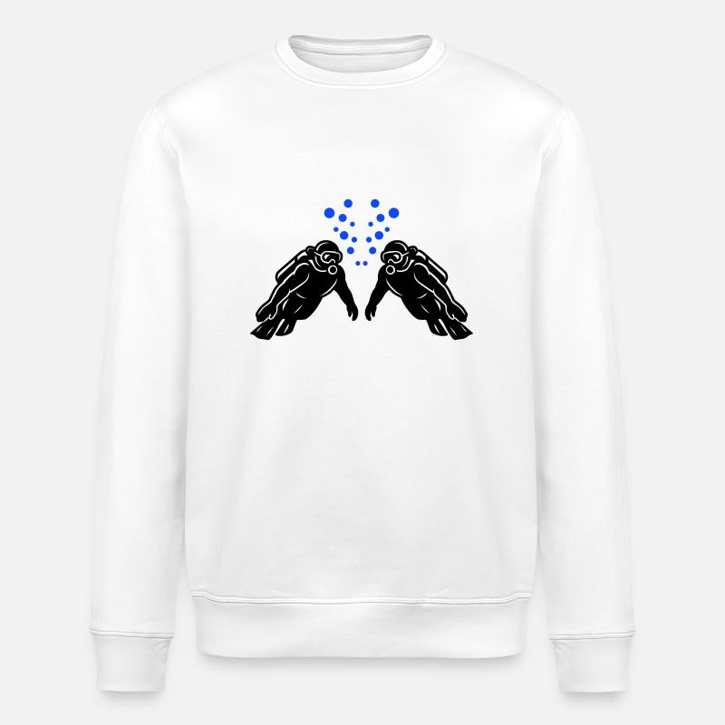 Plongée en équipe - Sweat bio ROLLER Stanley/Stella Unisexe - blanc