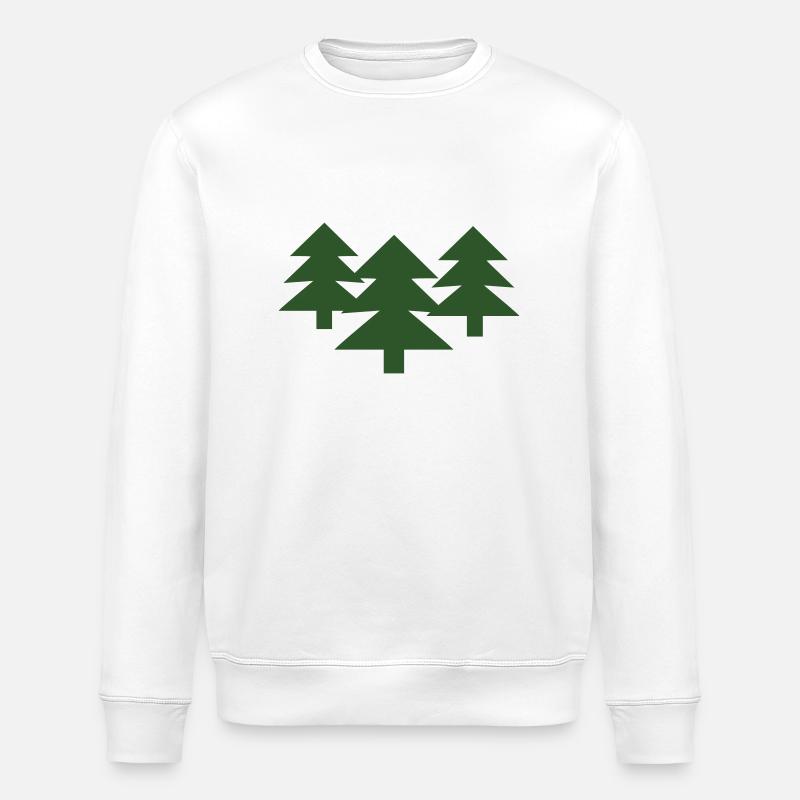 forêt - Sweat bio ROLLER Stanley/Stella Unisexe - blanc