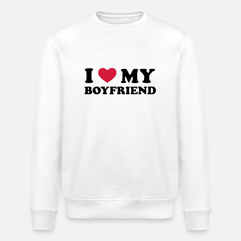 I Love My Boyfriend - Sweat bio ROLLER Stanley/Stella Unisexe - blanc