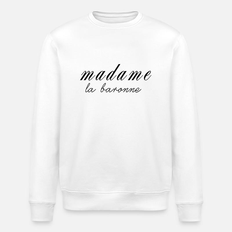 Madame la Baronne - Sweat bio ROLLER Stanley/Stella Unisexe - blanc