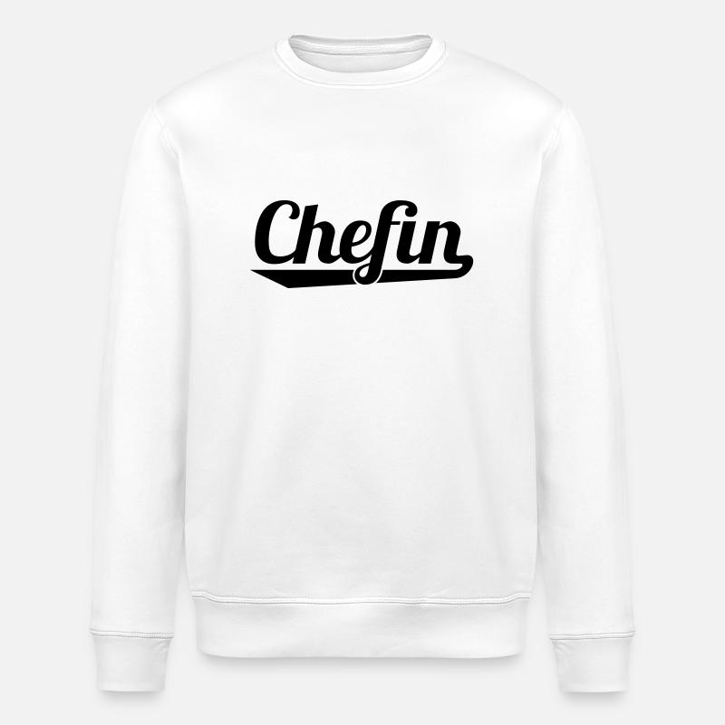 Chefin - Stanley/Stella Unisex Bio-Sweatshirt ROLLER - Weiß