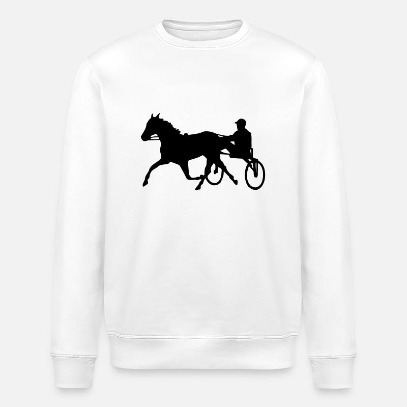 trotting sport - Stanley/Stella Unisex Bio-Sweatshirt ROLLER - Weiß