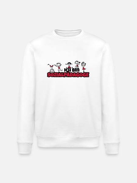 ich bin sozialpädagoge - Stanley/Stella Unisex Bio-Sweatshirt ROLLER - Weiß