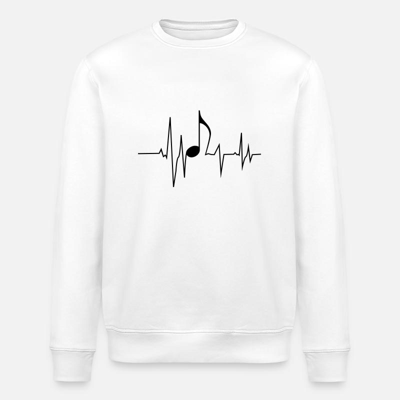 Fréquence musicale - Sweat bio ROLLER Stanley/Stella Unisexe - blanc