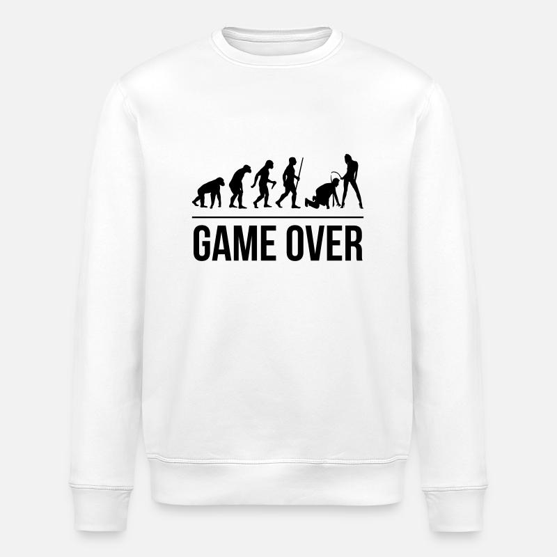 Game over - Sweat bio ROLLER Stanley/Stella Unisexe - blanc