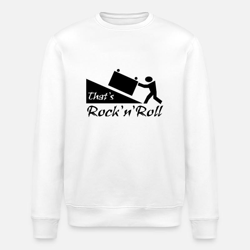 thatsrocknroll - Stanley/Stella Unisex Bio-Sweatshirt ROLLER - Weiß