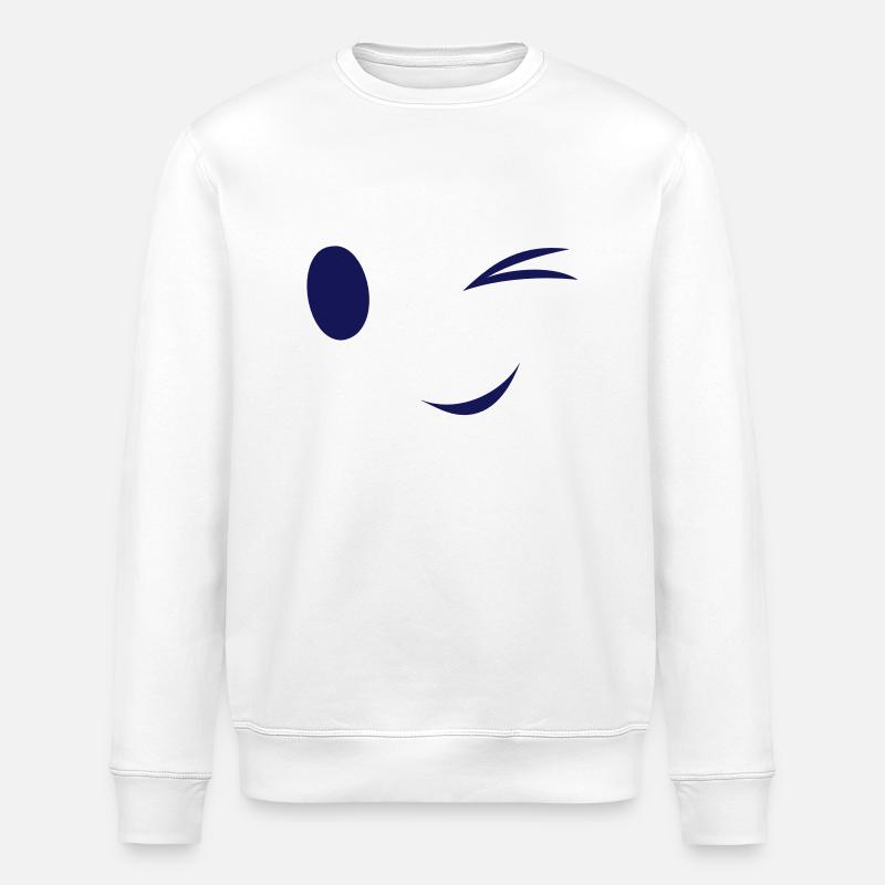 clin oeil yeux - Sweat bio ROLLER Stanley/Stella Unisexe - blanc