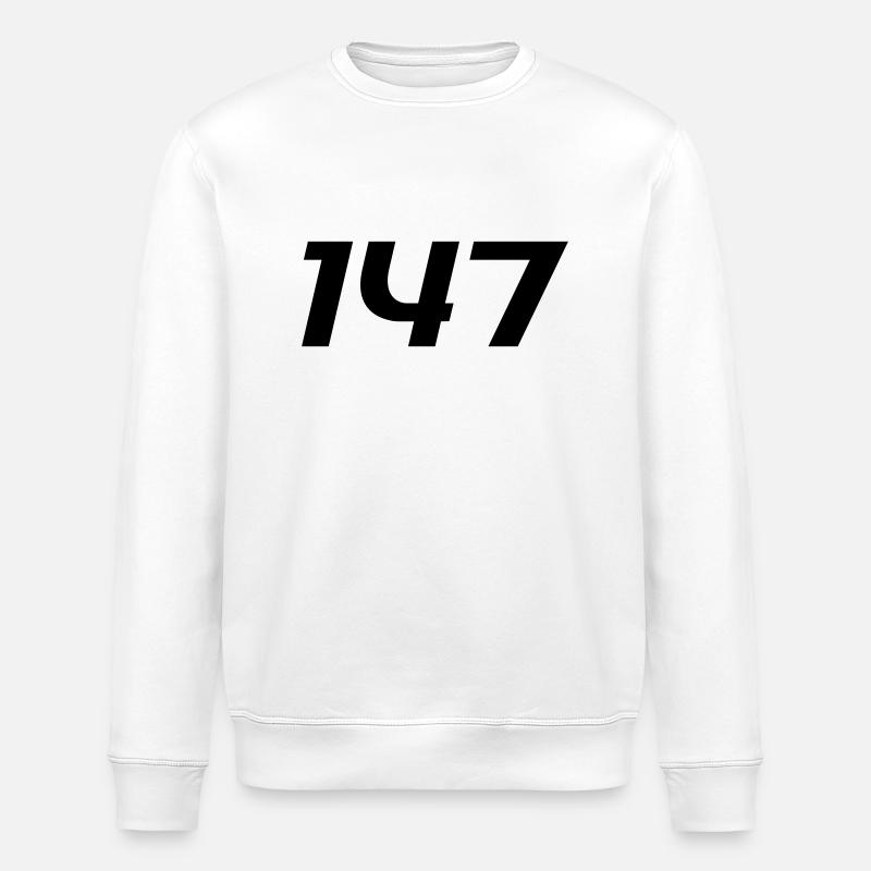 BILLARD - 147 la pause maximale - Sweat bio ROLLER Stanley/Stella Unisexe - blanc