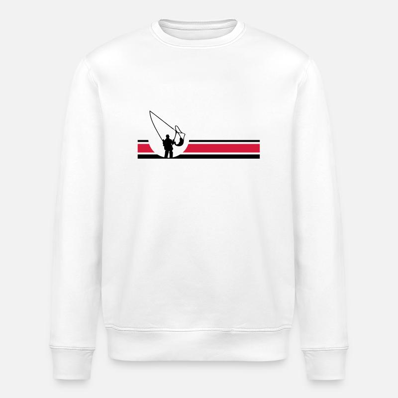 Fliegenfischen - Stanley/Stella Unisex Bio-Sweatshirt ROLLER - Weiß