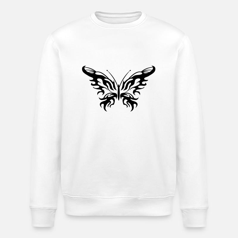 Papillon - Sweat bio ROLLER Stanley/Stella Unisexe - blanc