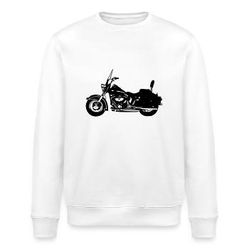 motorrad chopper - Stanley/Stella Unisex Bio-Sweatshirt ROLLER - Weiß - Vorne - Nik (191cm)