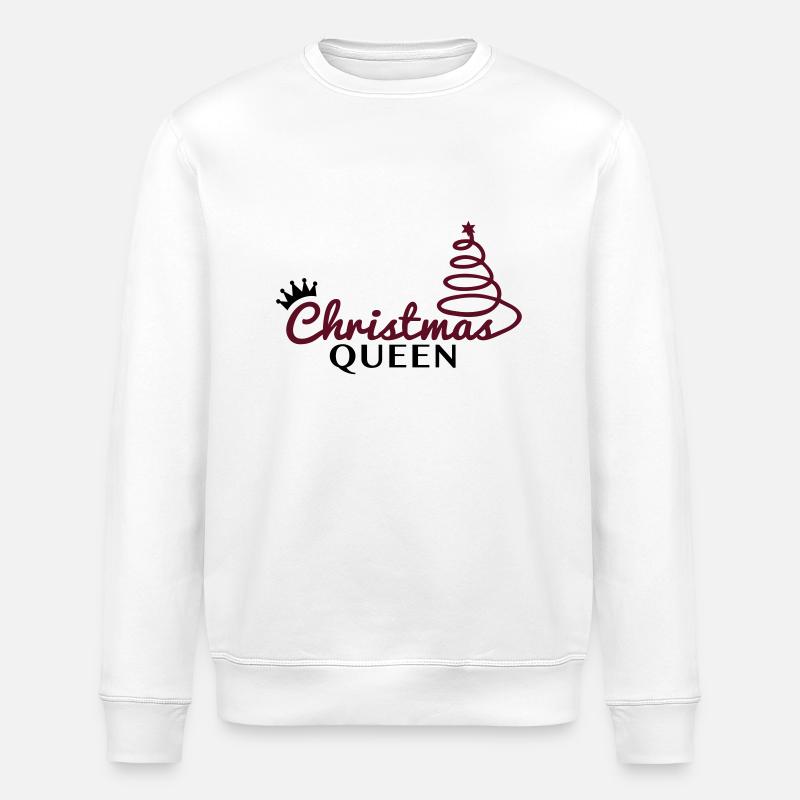 christmas_queen_f2 - Stanley/Stella Unisex Bio-Sweatshirt ROLLER - Weiß