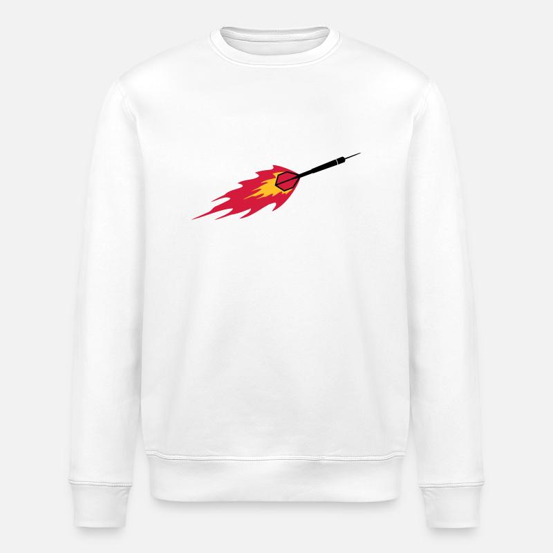 Dart Fire - Stanley/Stella ROLLER Unisex Organic Sweatshirt - white