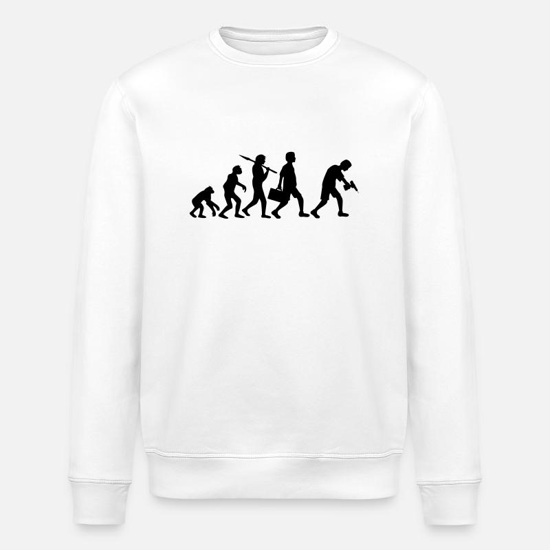 Craftsman Evolution - Stanley/Stella ROLLER Unisex Organic Sweatshirt - white