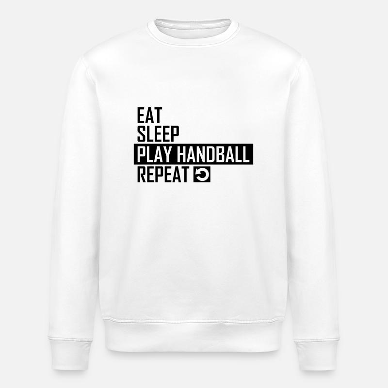 play handball - Sweat bio ROLLER Stanley/Stella Unisexe - blanc