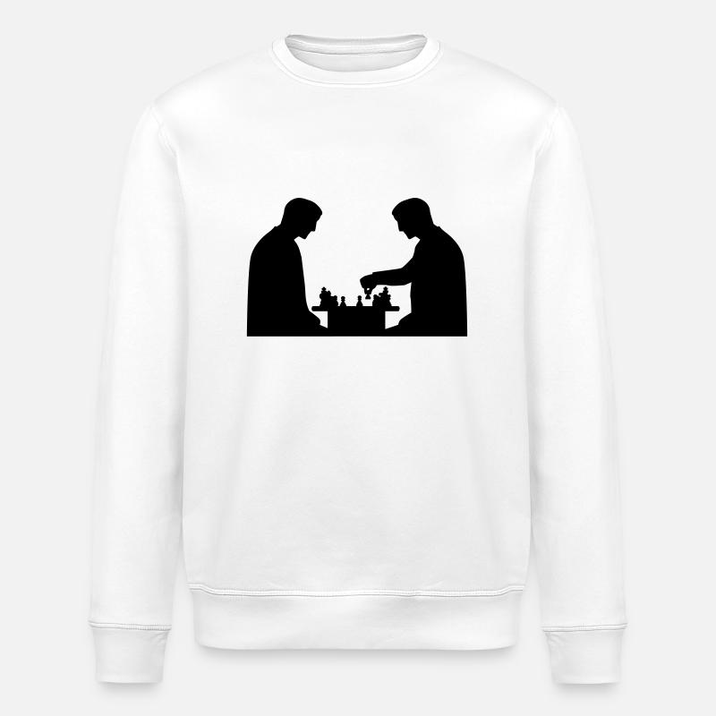 Chess - Stanley/Stella ROLLER Unisex Organic Sweatshirt - white