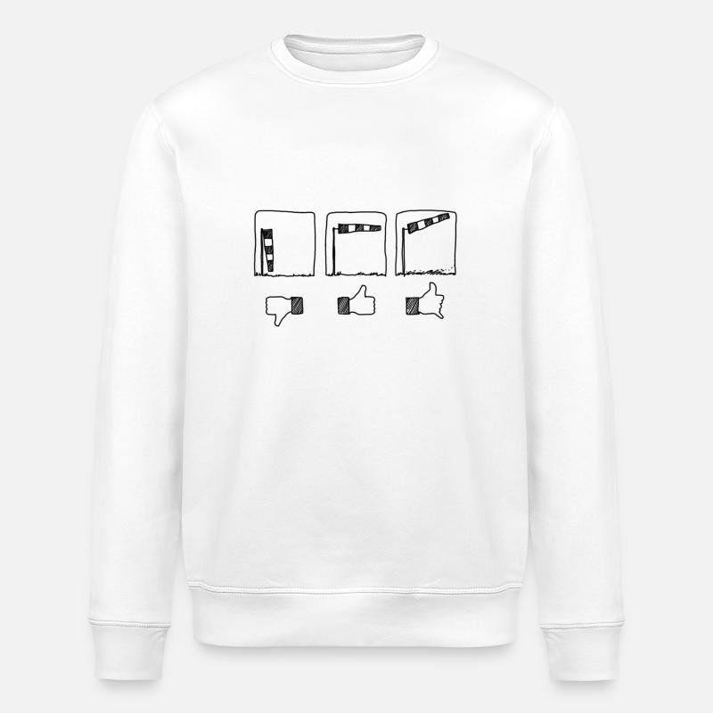 Fun kitesurf - Sweat bio ROLLER Stanley/Stella Unisexe - blanc