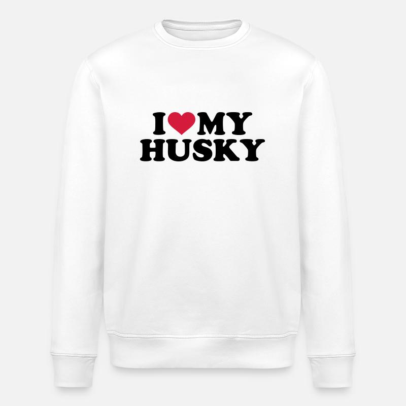 Husky - Stanley/Stella Unisex Bio-Sweatshirt ROLLER - Weiß