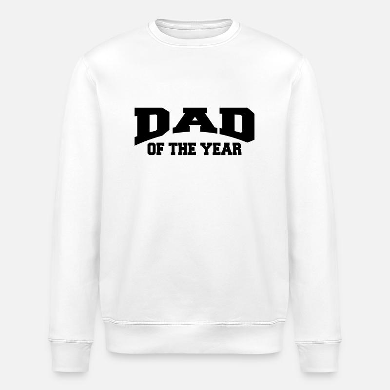 Dad of the year - Stanley/Stella Unisex Bio-Sweatshirt ROLLER - Weiß