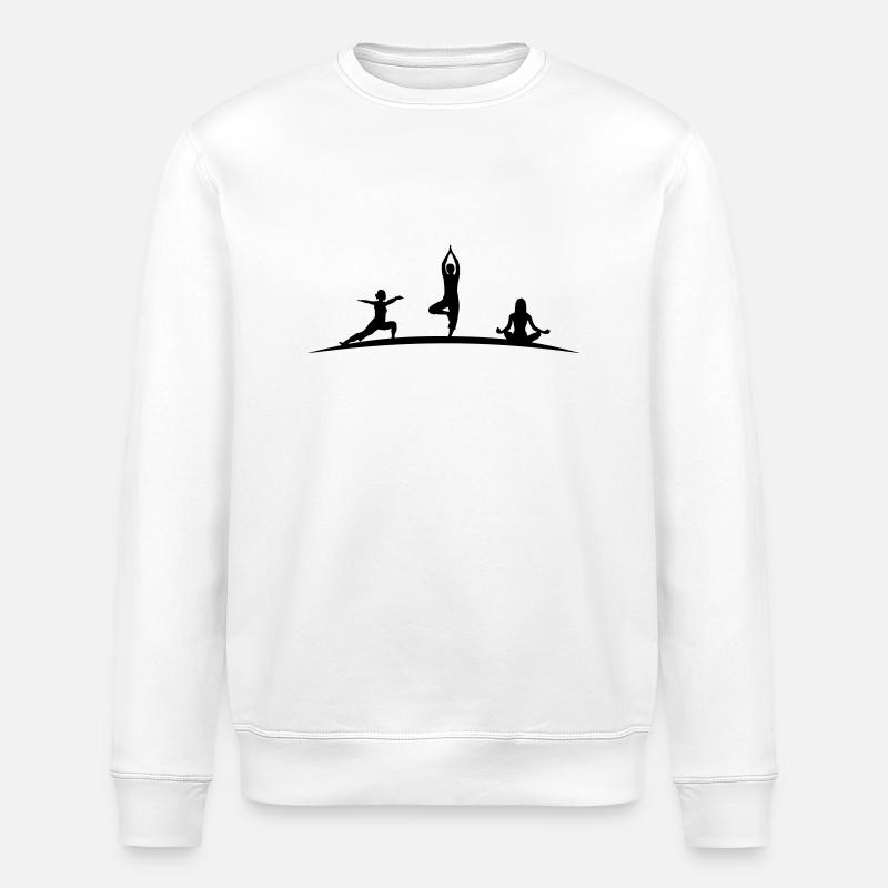 Frauen Yoga - Stanley/Stella Unisex Bio-Sweatshirt ROLLER - Weiß