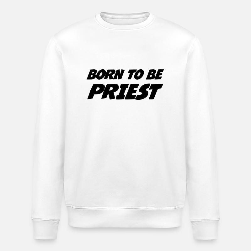 chrétien / prêtre / catholique / religion - Sweat bio ROLLER Stanley/Stella Unisexe - blanc
