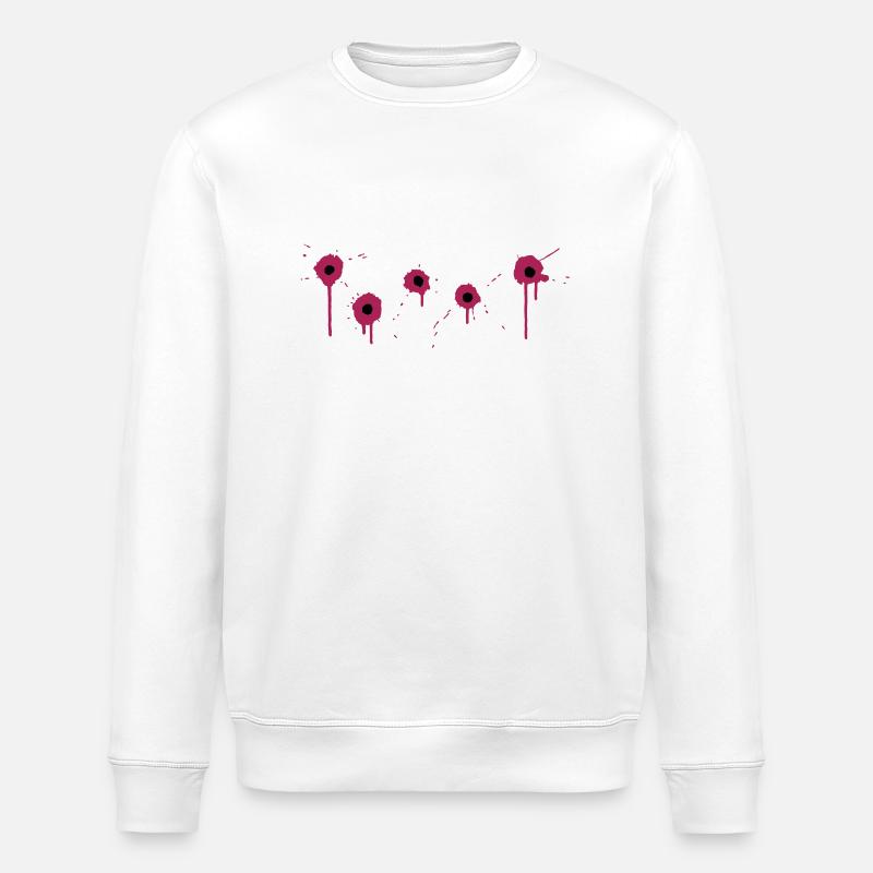 Einschussloecher - Stanley/Stella Unisex Bio-Sweatshirt ROLLER - Weiß