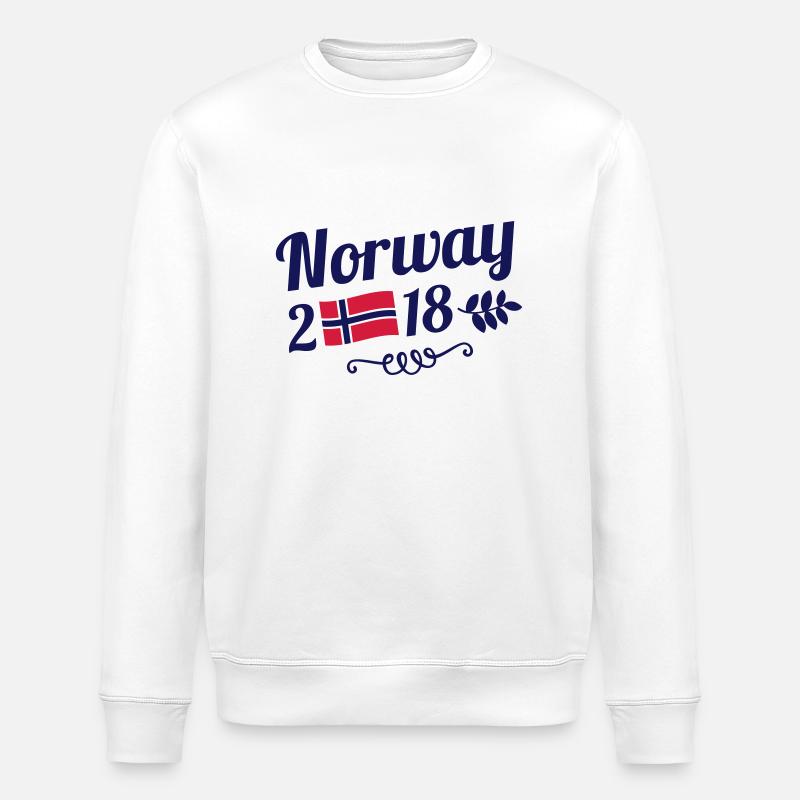 norway 2018 - Stanley/Stella Unisex Bio-Sweatshirt ROLLER - Weiß