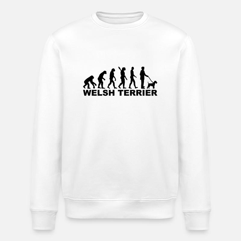 Welsh Terrier - Stanley/Stella ROLLER Unisex Organic Sweatshirt - white