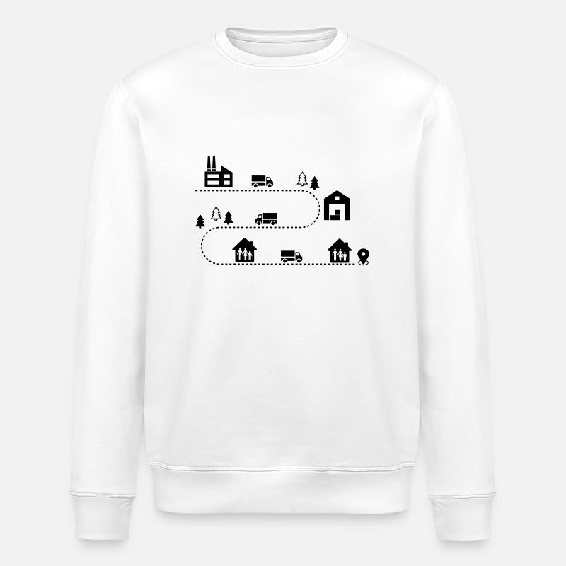 Logistique - Sweat bio ROLLER Stanley/Stella Unisexe - blanc