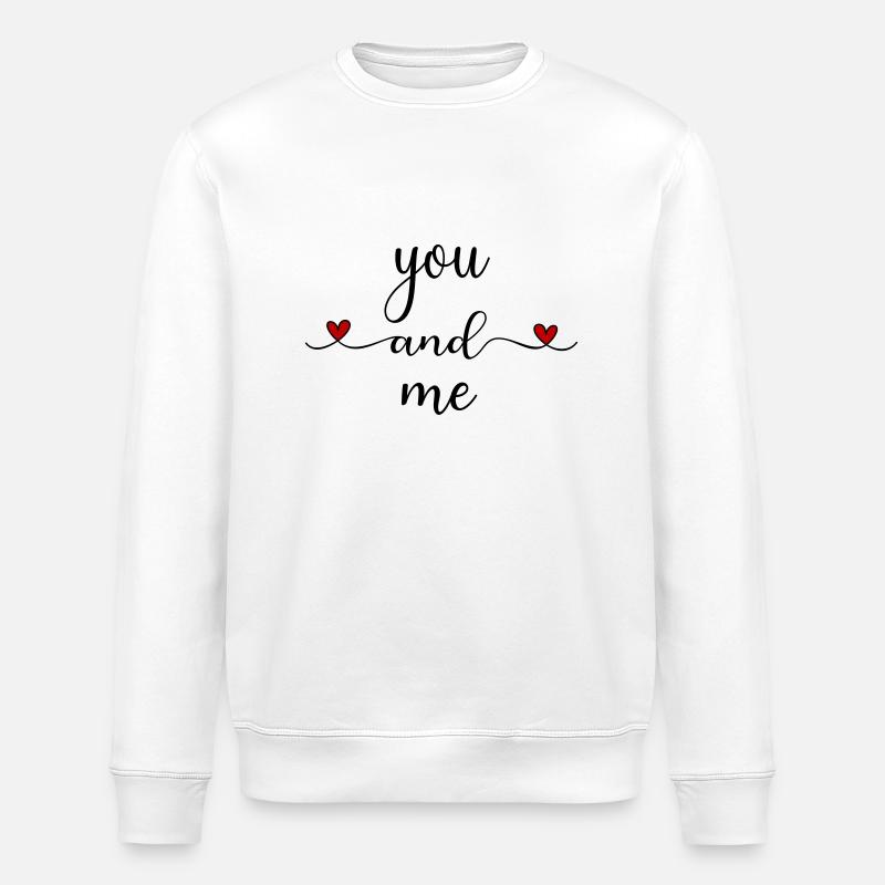 Du und ich - Stanley/Stella Unisex Bio-Sweatshirt ROLLER - Weiß