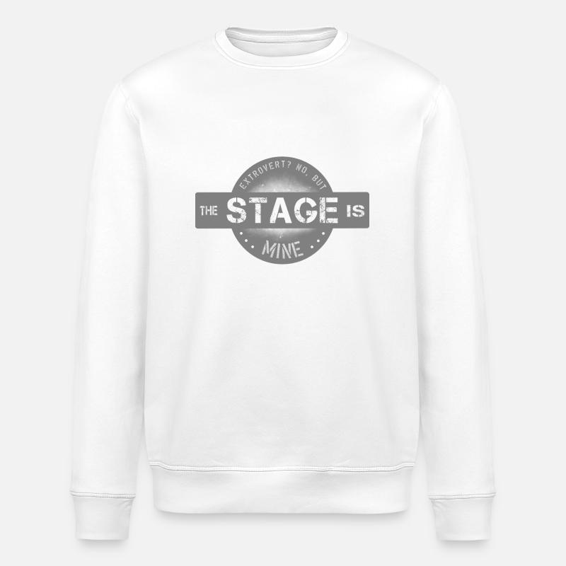 extrovertiert Mittelpunkt - Stanley/Stella Unisex Bio-Sweatshirt ROLLER - Weiß